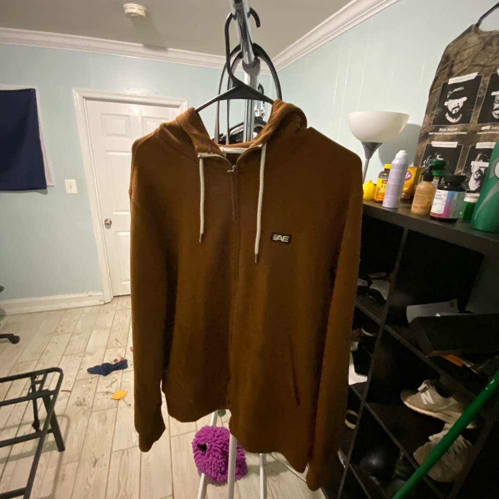 Bape Brown Zip-Up Hoodie